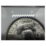 1962-D Franklin Silver Half Dollar  WHSG MS66 -  Greysheet Wholesale Value for an MS66 is $320