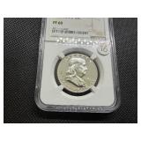 1956 Type 2 Proof Franklin Silver Half Dollar  NGC PF68 -  NGC Price Guide Value for a PF68 is $125
