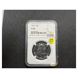 1961 Proof Franklin Silver Half Dollar  NGC PF68 -  NGC Price Guide Value for a PF68 is $100