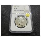1961 Proof Franklin Silver Half Dollar  NGC PF68 -  NGC Price Guide Value for a PF68 is $100