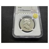1963 Proof Franklin Silver Half Dollar  NGC PF68 -  NGC Price Guide Value for a PF68 is $115