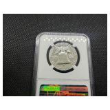 1963 Proof Franklin Silver Half Dollar  NGC PF68 -  NGC Price Guide Value for a PF68 is $115