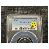 1960 Washington Silver Quarter  PCGS MS65 -  PCGS Price Guide Value for An MS65 is $30