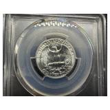 1960 Washington Silver Quarter  PCGS MS65 -  PCGS Price Guide Value for An MS65 is $30