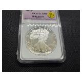 1993-P Proof American Silver Eagle NGP PR70  DCAM - Greysheet Wholesale Value for a PR70 is $450!