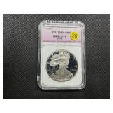 1996-P Proof American Silver Eagle NGP PR70  DCAM - Greysheet Wholesale Value for a PR70 is $280!