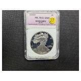 2000-P Proof American Silver Eagle NGP PR70  DCAM - Greysheet Wholesale Value for a PR70 is $250!