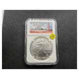 2011-S  Early Releases 1 Oz. Silver American Eagle NGC MS69  - NGC Price Guide $99