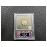 1941-P (Mislabeled as a 1945-P) Silver Mercury Dime USCG MS64 FSB - Greysheet Wholesale Value for An MS64 FSB is $22