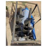 Unused Skid Steer Auger Set by AGT Blue