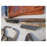 Welding: Argon Tank, Gloves, Clamps, Brushes