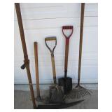 Scythe, Shovels, Leaf Rake