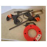 Bar Clamps, Fish Tape, Folding Rulers