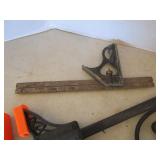 Bar Clamps, Fish Tape, Folding Rulers