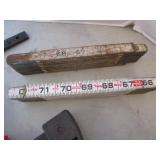 Bar Clamps, Fish Tape, Folding Rulers