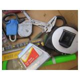 Padlocks, Blades, Tape Measure
