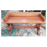 Quality Vintage Wooden Hall Bench w/Great Design