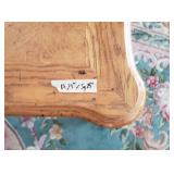 Very Nice Square Side/Lamp Table w/Shell Motif