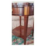 Wonderful Condition and Quality High End BAKER FURNITURE Inlaid Lamp Table w/Drawer