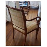 Beautiful Vintage Carved Scrolled Wood Armchair