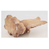 Large Vintage Koi Fish Carving