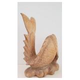 Large Vintage Koi Fish Carving