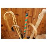 Group of Canes & Walking Sticks