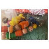 Large Bin of Vintage Toys etc