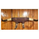 Old Vintage Western Style Buffalo or Cattle Horn Hat/Coat Rack