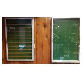 2 Countertop or Wall Display Cases