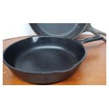 2 Vintage Cast Iron Skillets - Including Wagner