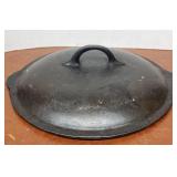 Very Nice Old Vintage 11" Cast Iron Skillet w/Heat Ring & Lid