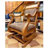 Excellent Condition Antique Quartersawn Oak Rocker Chair