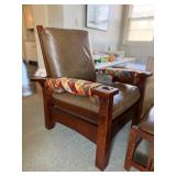 Very Nice Genuine STICKLEY Oak Armchair w/Matching Ottoman