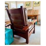 Very Nice Genuine STICKLEY Oak Armchair w/Matching Ottoman