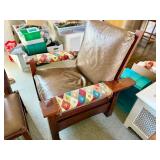 Very Nice Genuine STICKLEY Oak Armchair w/Matching Ottoman