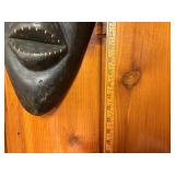 2 Large Vintage African Carved Wood Masks