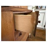 Excellent Condition Mid Century 2-Piece Hutch