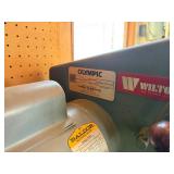 Working Olympic Belt Grinder w/ Cabinet & Lots of Supplies