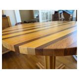 Great Looking Multi-Hardwood Round Table