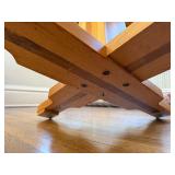 Great Looking Multi-Hardwood Round Table