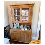 Excellent Condition Mid Century 2-Piece Hutch "Dina-Sett" by Keller