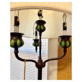 Arts & Crafts Style Faux Copper Contemporary Floor Lamp