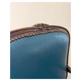 Matching Pair of Vintage Blue Parlor Chairs