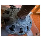 Antique Oak Rolling Swivel Office Chair