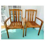 Pair of Quality WINDSOR DESIGNS Wooden Porch Chairs