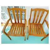 Pair of Quality WINDSOR DESIGNS Wooden Porch Chairs
