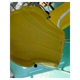 2 Vintaeg Yellow Metal Springer Porch Chairs