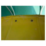 2 Vintaeg Yellow Metal Springer Porch Chairs