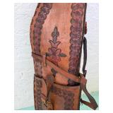 Great Looking Vintage Handmade Leather Rifle or Shotgun Case